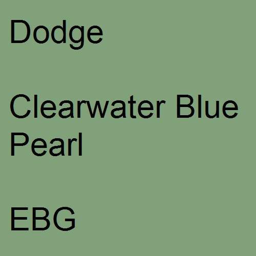 Dodge, Clearwater Blue Pearl, EBG.